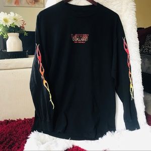 Vans large classic fit flame Tee
